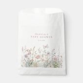 Frühjahr Wildblume Field Butterfly Babydusche Geschenktütchen (Vorderseite)