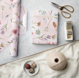 Frühjahr-Wildblume Geschenkpapier Wrap Wrapping Pa