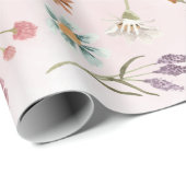 Frühjahr-Wildblume Geschenkpapier Wrap Wrapping Pa (Rolleneckpunkt)