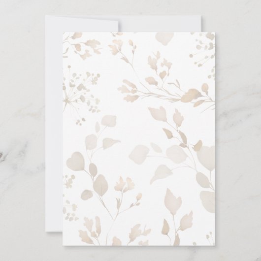 Frühjahr-Wildblume Kinderdusche Einladung (Rückseite)