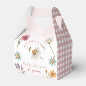 Frühjahr-Wildblume Kinderdusche Gefallen Box Geschenkschachtel (Rückseite)