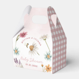 Frühjahr-Wildblume Kinderdusche Gefallen Box Geschenkschachtel