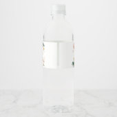 Frühjahr-Wildblume Kinderdusche Wasserflaschenetikett (Rückseite)