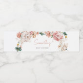 Frühjahr-Wildblume Kinderdusche Wasserflaschenetikett (Einzelnes Label)