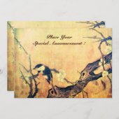 FRÜHJAHRESMONOGRAMM, Gelbbraun Ankündigung (Vorne/Hinten)