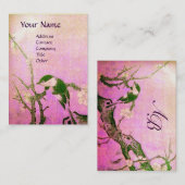 FRÜHJAHRESVÖGEL AUF BLUMENBAUMUSTER VISITENKARTE (Vorne/Hinten)