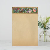 FRÜHJAHRESZEITUNG: GLORY UND RED BERRIES BRIEFPAPIER (Stehend Vorderseite)