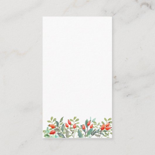 Frühjahrs-Blätter Hochzeiten QR-UAWG Begleitkarte (Rückseite)