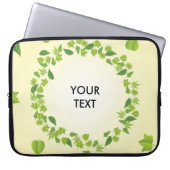 Frühjahrs-Blätter Laptopschutzhülle (Vorderseite)