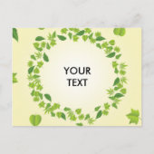 Frühjahrs-Blätter Postkarte (Vorderseite)