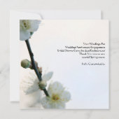 Frühjahrs-Bliss/Doppelglücklichkeit Chinesische Ho Einladung (Rückseite)