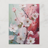 Frühjahrs-Blume blüht Postkarte (Vorderseite)