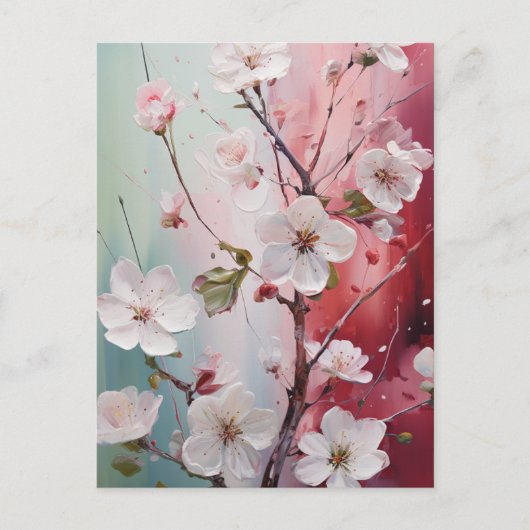 Frühjahrs-Blume blüht Postkarte (Vorderseite)