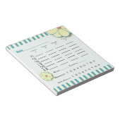 Frühjahrs-Blume Bunco-Punktbogen Notizblock (angewinkelt)