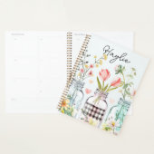 Frühjahrs-Blume-Design mit Namen Planer (Anzeige)