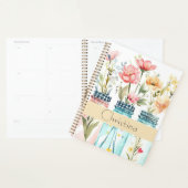 Frühjahrs-Blume-Design mit Namen Planer (Anzeige)