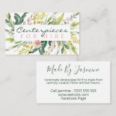 Frühjahrs-Blume Hochzeit- und Party-Center-Miete Visitenkarte (Vorne/Hinten)