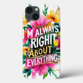 Frühjahrs-Blume Sarcasm Zitat Case-Mate iPhone Hülle (Rückseite)