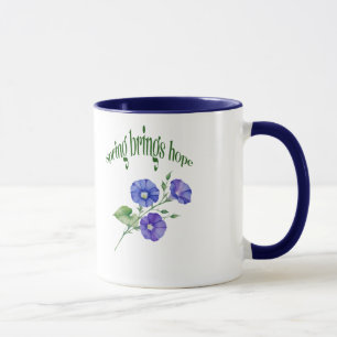Frühjahrs-Blume-Tasse - Design "Spring Brings Hope Tasse