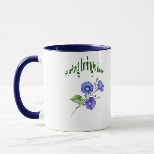 Frühjahrs-Blume-Tasse - Design "Spring Brings Hope Tasse (Links)