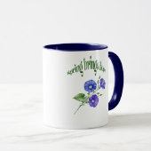 Frühjahrs-Blume-Tasse - Design "Spring Brings Hope Tasse (VorderseiteRechts)