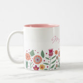 Frühjahrs-Blume Zweifarbige Tasse (Links)