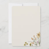 Frühjahrs-Blumen-Foto-Einladung Einladung (Rückseite)