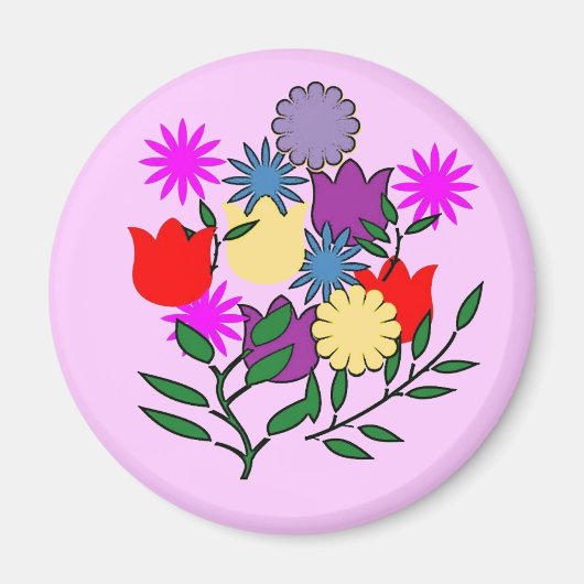 Frühjahrs-Blumenknospen-Magnet Magnet (Vorne)