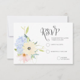 Frühjahrs-Blumenkraut-Hochzeitskarten RSVP Karte