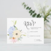 Frühjahrs-Blumenkraut-Hochzeitskarten RSVP Karte (Stehend Vorderseite)
