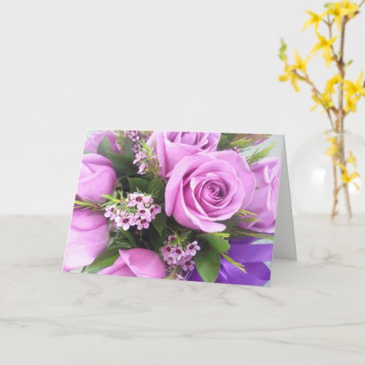 Frühjahrs-Bouquet-Muttertagskarte Karte (Gelbe Blume)