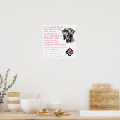 Frühjahrs-Dogge-Plakat Poster (Küche)