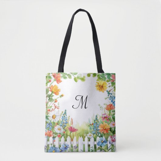 Frühjahrs-Feengarten individuell gestaltet Tasche (Vorderseite)