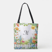 Frühjahrs-Feengarten individuell gestaltet Tasche (Rückseite)