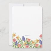 Frühjahrs-Foto Geburtsankündigung Osterkarte Feiertagskarte (Rückseite)