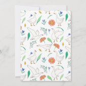 Frühjahrs-Gänse-Ostereier-Jagd Einladung (Rückseite)