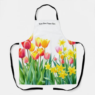 Frühjahrs-Gartenborten-Oster-Blumen-Schürze Schürze