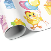Frühjahrs-Geburtstagsfeier Geschenkpapier (Rolleneckpunkt)