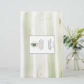 💚 🍏 🌿 Frühjahrs-Grüntöne Watercolor Soap Wrap P (Stehend Vorderseite)