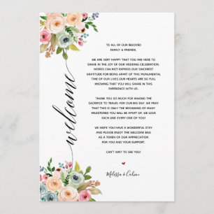 Frühjahrs-Hochzeit Elegante Kalligrafie-Reiseroute Programm