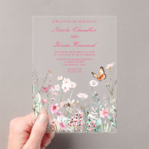 Frühjahrs-Hochzeit in Pink-Schmetterling