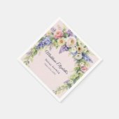 Frühjahrs-Hochzeitsdusche mit Blumenmotiven Serviette (Ecke)