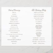 Frühjahrs-Hochzeitsprogramm für Wasserfarben (Rückseite)