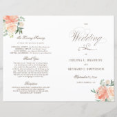 Frühjahrs-Hochzeitsprogramm für Wasserfarben (Vorderseite)