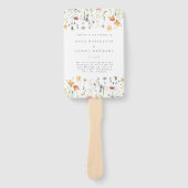 Frühjahrs-Hochzeitsprogramm mit fantasievollen Wil Fächer (Vorderseite)