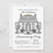 Frühjahrs-Hütte Osterfall im Party der Haushaltser Einladung (Vorderseite)