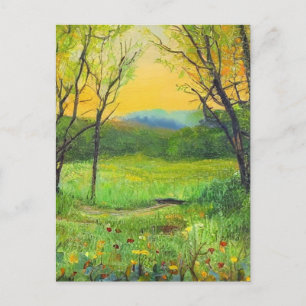 Frühjahrs Kunst Postkarte