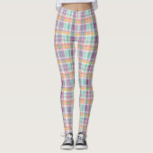 Frühjahrs-Leggings mit Karomuster in Lavendel, Tür Leggings (Vorderseite)