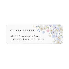 Frühjahrs-Lila und rosa Wildblumen Hochzeit