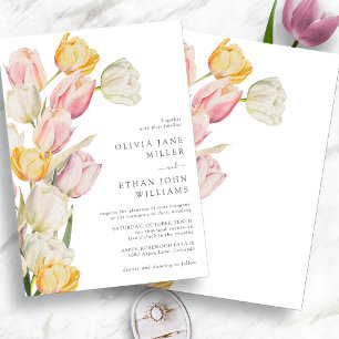 Frühjahrs-Moderne-Hochzeitseinladung Einladung